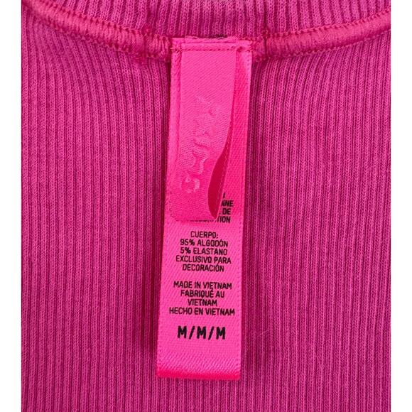 Skims Pink Ribbed Tank Medium - Picture 3 of 3